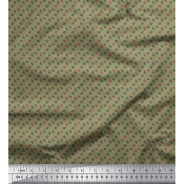 Soimoi Poly Georgette Tissu Imprimé Floral Artistique par Yard 52 Pouces de Large