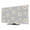 Gray, White, Gold, variant on Grey Spring Floral TV Cover for 24 Inch Screen,Stretch Fabric Dustproof TV Display Protector,Daisy Flowers Elegant Farmhouse Art Elastic Slipcover Monitor Cover for Indoor Computer 20.9"x11.8"
