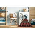 thumbnail image 2 of Ahgly Company Machine Washable Indoor Square Transitional Chestnut Brown Area Rugs, 3' Square, 2 of 7
