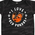 thumbnail image 4 of Inktastic I Love Red Pandas Boys or Girls Baby Bodysuit, 4 of 5