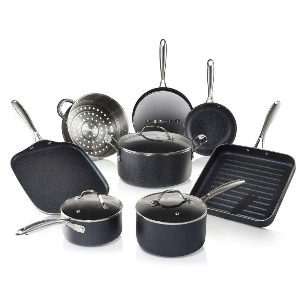 Granite Stone 12Piece Nonstick Pots and Pans Cookware Set, includes