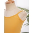 thumbnail image 5 of YONGHS Kids Girls Camisole Ballet Dance Tutu Dress Gymnastics Leotard Ballerina Dancewear Yellow 5-6, 5 of 7