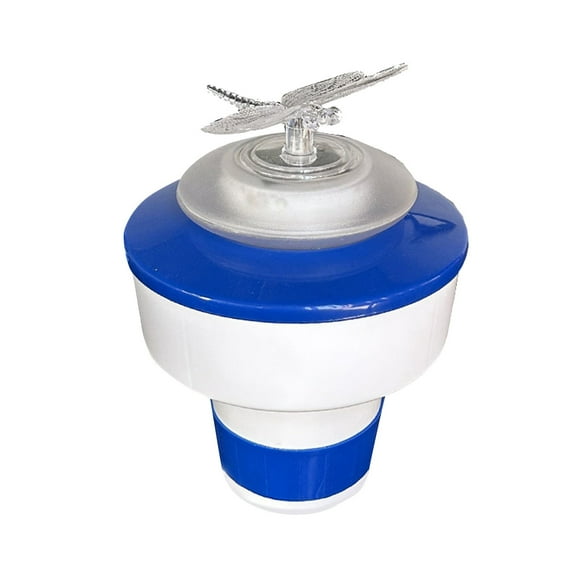 Floating Pool Lights for Swimming Pool Swimming Pool Float with Solar Ball Light, Floating Distributor, Easy To Open, Swimming Pool Bromine Holder Solar Pool Lights That Float