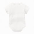 thumbnail image 4 of kpoplk Baby Boy Girl Bubble Romper Solid Color Bodysuit Short Sleeve Organic Cotton T-Shirt Size 9-12 Months,White, 4 of 4