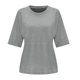 thumbnail image 3 of Blusa de manga media con cuello redondo lisa y casual para mujer: top de poliéster transpirable para el día a día o el trabajo, ligero y resistente a las arrugas, 3 of 5