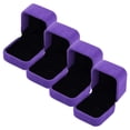 thumbnail image 1 of Joyero para Collar VelvPurple VentDepot 4Pzas Morado 5.5x4x5cm Terciopelo, 1 of 5