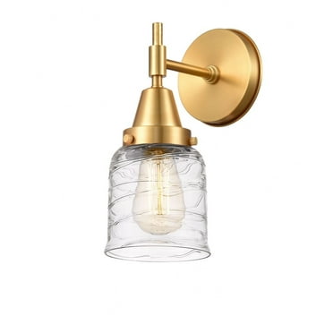 447-1W-SG-G513-Innovations Lighting-Caden - 1 Light Wall Sconce-11 Inches Tall and 5 Inches Wide-Satin Gold Finish-Deco Swirl Glass Color
