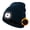 Navy Blue, variant on Fleece Lined LED Beanie Headlamp Hat with Light, Rechargeable LED Winter Hat, Gifts for Men Women Husband (Slategrey)