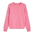 thumbnail image 2 of Women's Sweaters Fall Long Sleeve Crew Neck Oversized Pullover Tops Winter Fashion Versatile Sweater Tops, 2 of 3