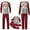 Multicolor a17, variant on jobturf Christmas Pajamas for Family 2 Piece Outfits Cute Gnome Plaid Long Sleeve Shirts and Pants Matching Sets Holiday Fashion Lounge Set Size S