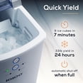 thumbnail image 3 of Máquina de hielo de sobremesa Igloo eléctrica automática de 15 kg, color plateado, 3 of 7