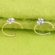 thumbnail image 4 of Qarigey Flor de diamantes de imitación falso aro anillo para la nariz Punk falso labio Clip chica nariz aro oreja aro anillo joyería para el cuerpo Type1 NO1 Qarigey PS8073-01, 4 of 6
