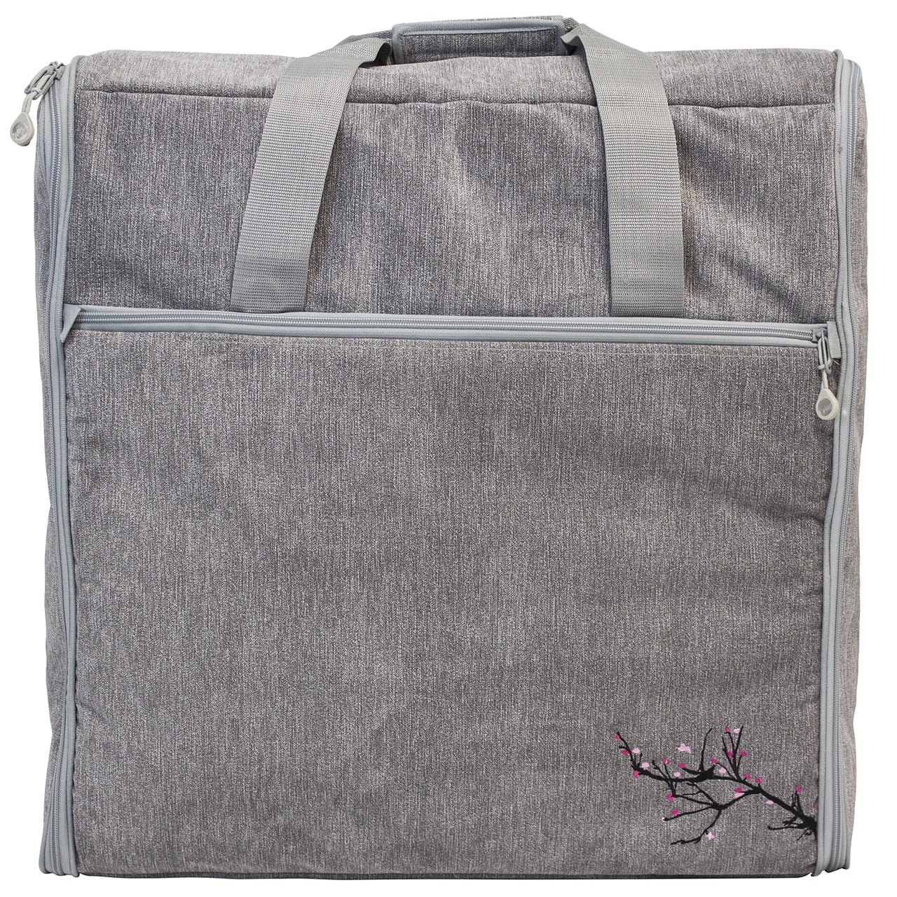 BlueFig DSEMB23 Embroidery Arm Travel Bag In Blossom Grey Walmart