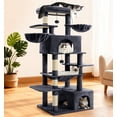 thumbnail image 1 of Rascador para Gatos ABCPET Grande Torre para Gatos 68 cm con Postes para Rascar Gris, 1 of 8