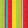Club Pack of 192 Red, Yellow and Green Fiesta-Striped 2-Ply Luncheon Napkins 6.5"