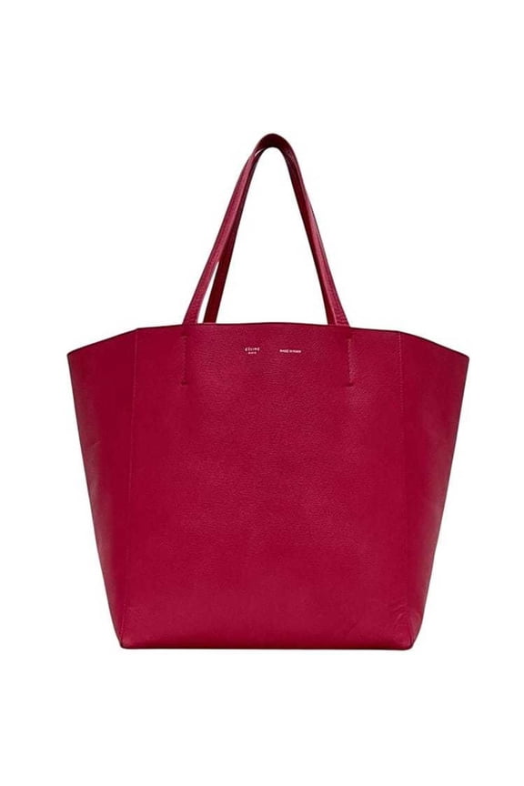Pre-Owned Celine Cabas Phantom Small Tote Bag (ec-24521) in Pink Leather (F-LA-0144)... (Good)