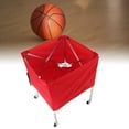 thumbnail image 1 of Ball Cart, Large Capacity Ball Storage Cart 4 Wheels  for Sports, 1 of 8