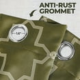 thumbnail image 3 of Superior Trellis Blackout Grommet Curtain Panel Pair, Set of 2 Curtains, 42"W x 84"L, Olive Green, 3 of 6