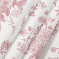 thumbnail image 6 of Pink Floral Botanical Shower Curtain, Vintage Retro Boho Floral Blossom Pattern Aesthetic Flower Shower Curtains for Bathroom, Fabric Bathroom Decor Shower Curtain Set with Hooks,70X75, 6 of 6
