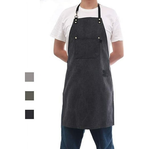 Canvas Apron Heavy-Duty 16OZ Work Apron With Front Pocket Extra Long Straps Adjustable M–XXL