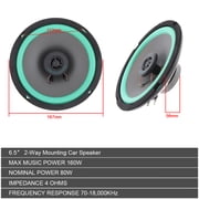 Speakers for Cars 6.5\u0027\u0027 1Pcs 6.5 Inch 100W Car HiFi Coaxial Speaker Vehicle Door Auto Audio Music Stereo Full Range Frequency Speakers for Cars