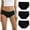Classic Black, variant on Women's Hipster Period Underwear Light Flow Postpartum Teens Menstrual Panties 3-Pack (Dark Vintage,Large)