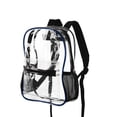 thumbnail image 5 of Party Zealot Clear Backpack Heavy Duty See Through Backpack PVC Transparent Backpack for School, Work, Festival, Security, Sports Events (Blue), 5 of 7