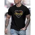 thumbnail image 1 of Graphic T-Shirt Camiseta HombreA Family Forever print crew neck comfortable short-sleeved T-shirt in a new men's fashion pattern print, suitable for everyday home and outdoor leisure activities Tee, 1 of 6