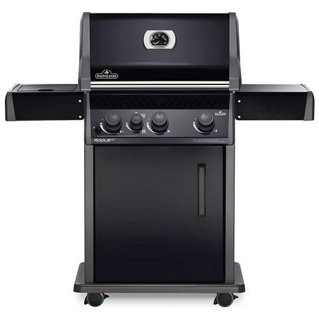 Napoleon Rogue XT 425 51000 BTU Natural Gas Grill w/ Side Infrared Burner, Black.