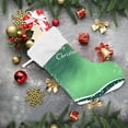 thumbnail image 5 of Coolnut Green Christmas Pattern Christmas Stockings, Personalized Large Christmas Stocking, Cute Snowflake Stockings 18" Xmas Stocking for Xmas Decorations Xmas Gifts, 5 of 7