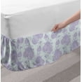 thumbnail image 2 of Ambesonne Multi-color Floral Wrap Around Microfiber Bed Skirt, Queen, 2 of 2
