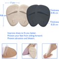 thumbnail image 4 of Almohadillas metatarsianas para talón, 2 uds., plantillas para zapatos, almohadillas para talón de Gel para zapatos de mujer Sincero  Hogar, 4 of 5