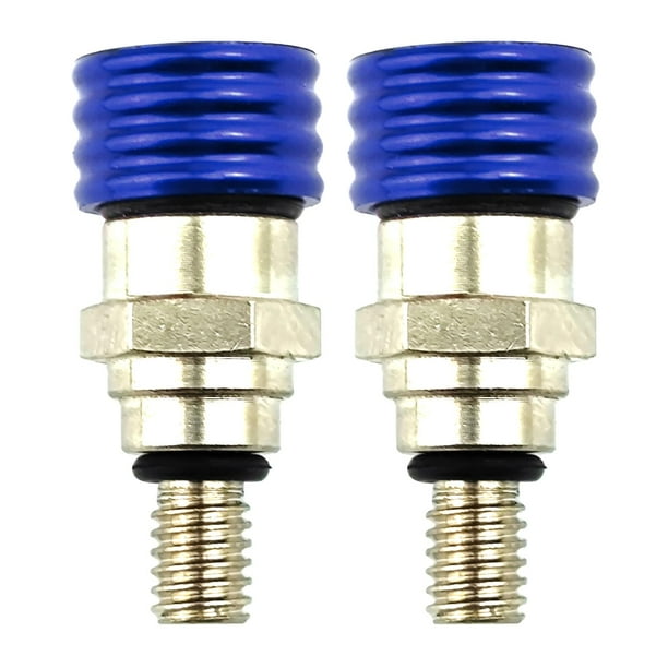 2 válvulas de purga de aire de horquilla, M5 x 0,8, repuesto para Honda Crf250x Crf150R Azul
