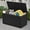 Black, variant on Uforic 150 Gallon Double-Wall Outdoor Deck Box, Large Water Resistant Lockable Storage Box with Side Handles for Patio Cushions & Pool Accessories, White