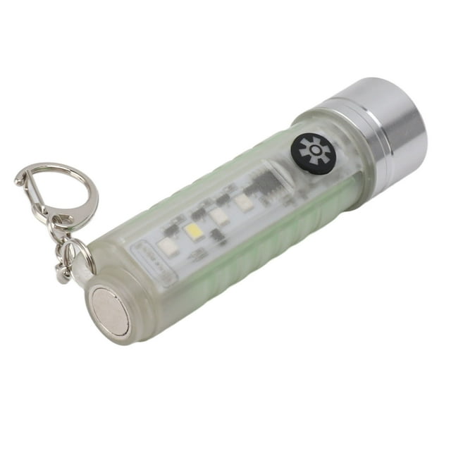 Mini linterna recargable con llavero Jadeshay A blanca pequeña