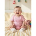 thumbnail image 5 of BemeyourBBs Toddler Baby Girl Little Sister Big Sister Matching Outfit Sweet Pink Summer Clothes Newborn Infant Romper Short Sleeve Bow Letter Embroidery T Shirt Tee Tops, 5 of 9