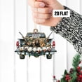 thumbnail image 1 of Adorno navideño de patos de caza, adorno plano, espejo retrovisor de caza, accesorios para coche, adorno navideño de caza, regalos de Navidad para papá, esposo y amante de la caza. Listado., 1 of 1