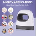 thumbnail image 4 of Machine Small Heat Transfer Machine 3 Gear Temperature Portable Miniature Heat Transfer Iron Press for Clothing Hats Bags 180W, 4 of 7