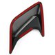 thumbnail image 4 of 1 Pair Black/Silver/White Car Air Flow Vent Hood Universal Auto Decorative Air Scoop Flow Intake Hood Vent Bonnet ABS Plastic, 4 of 5