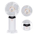 thumbnail image 2 of Ventilador de mano Ventilador eléctrico de refrigeración de 2400 mAh Ventilador de mesa para dormitorio doméstico (Blanco), 2 of 6