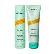 Amika The Kure Bond Repair Shampoo 10.1 oz & Conditioner 8.5 oz for Damaged Hair - New Formula