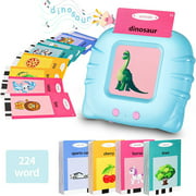 SZBXD Toddler Flash Cards Learning Toys - Speech Therapy Autism Toys,112 Cards 224 Sight Words Talking Flash Cards for Toddlers 2-5 Yrs, Birthday Gift for Boys Girls(Blue)