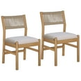 thumbnail image 2 of Better Homes & Gardens Lillian Fluted Dining Chairs 2 Pack, Beige Velvet, Rope Back, 2 of 13