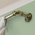 thumbnail image 2 of Domovina 1" Industrial Pipe Design Adjustable Pole-Color:Black,Size:84"-120", 2 of 3
