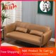 thumbnail image 2 of Nordic Luxury Simple Living Room Sofas PU Leather Single Loveseat Modern Sofa Recliner Sofy Do Salonu Home Furniture WK50SF My Lux Decor Round, 2 of 18