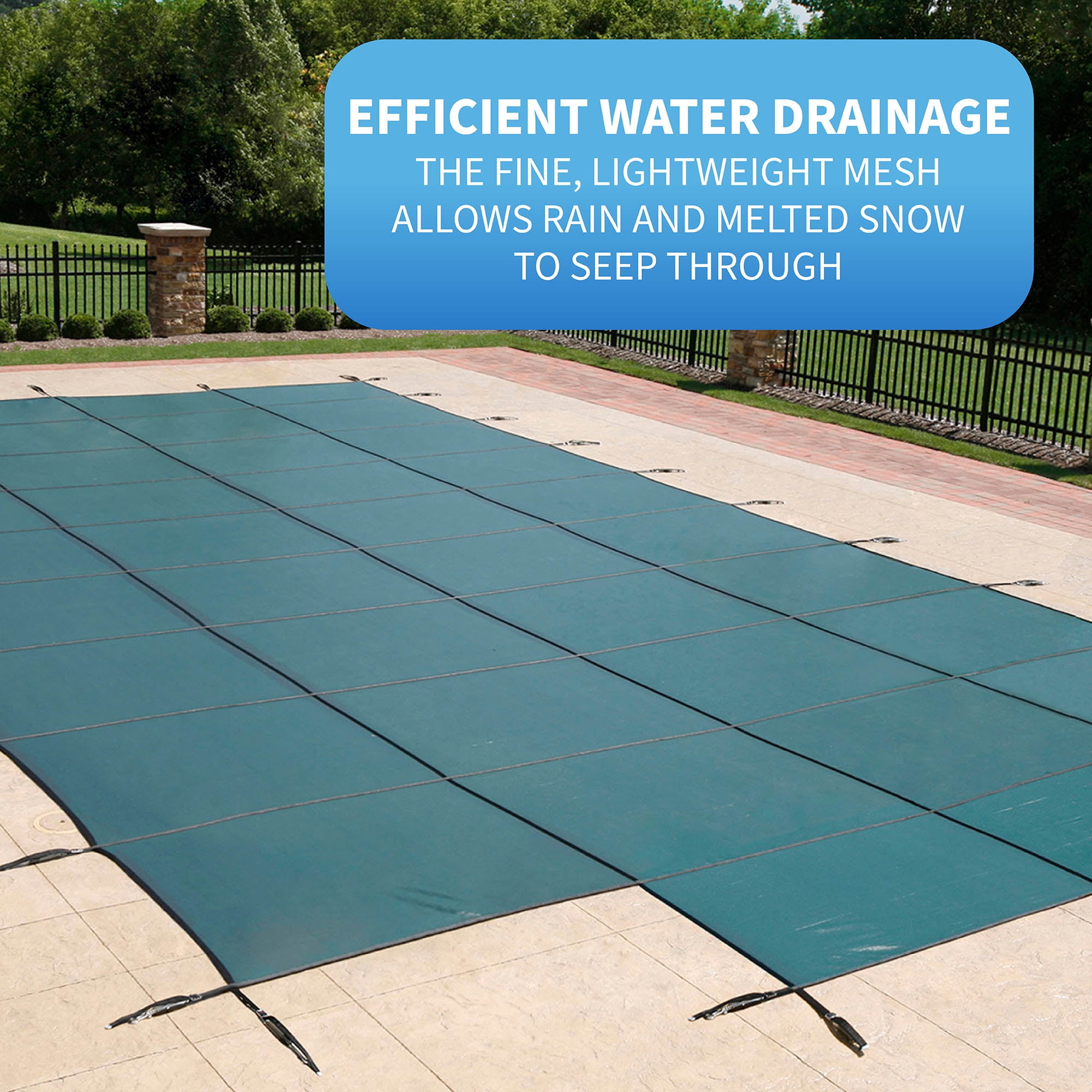 Blue Wave 18-Year Mesh 16-ft x 32-ft In-Ground Pool Safety