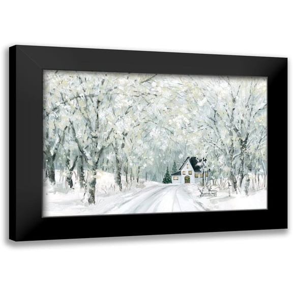 Robinson, Carol 14x11 Black Modern Framed Museum Art Print Titled - Christmas Lane