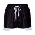 thumbnail image 5 of Rezuofi Metallic Shorts for Women Hot Sparkly Shiny Shorts with Elastic Drawstring, 5 of 5
