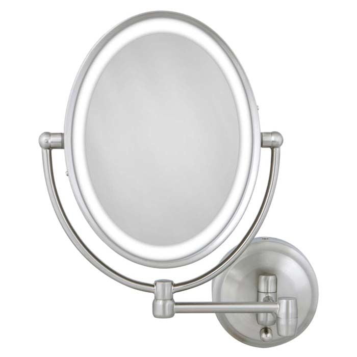 Zadro Cordless Dual Led Lighted Oval, Zadro Wall Mount Mirror Instructions