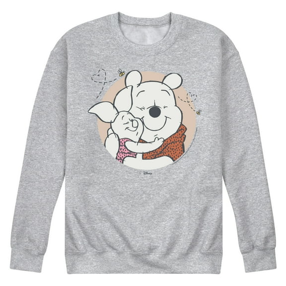 Winnie the Pooh - Pooh And Piglet Hug - Men's Crew Fleece Sweatshirt